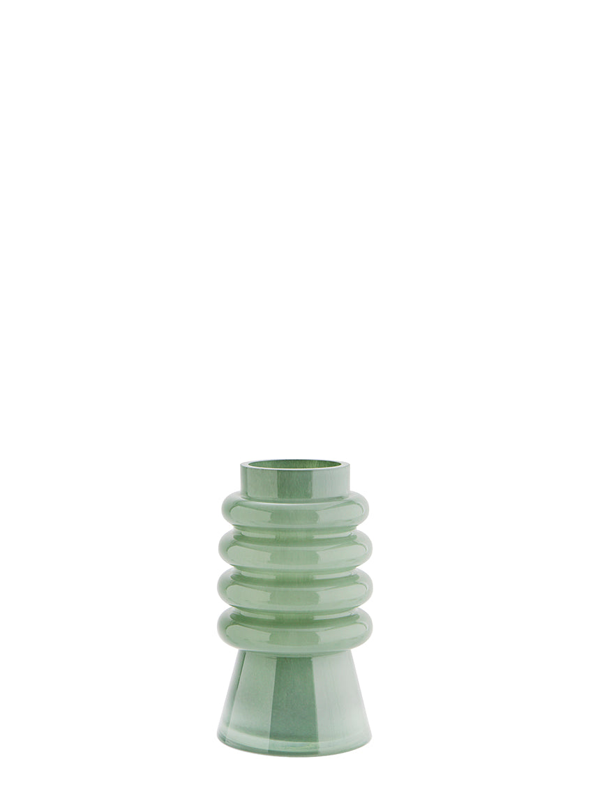 Glass vase Green 13x23 Green - LEEF mode en accessoires