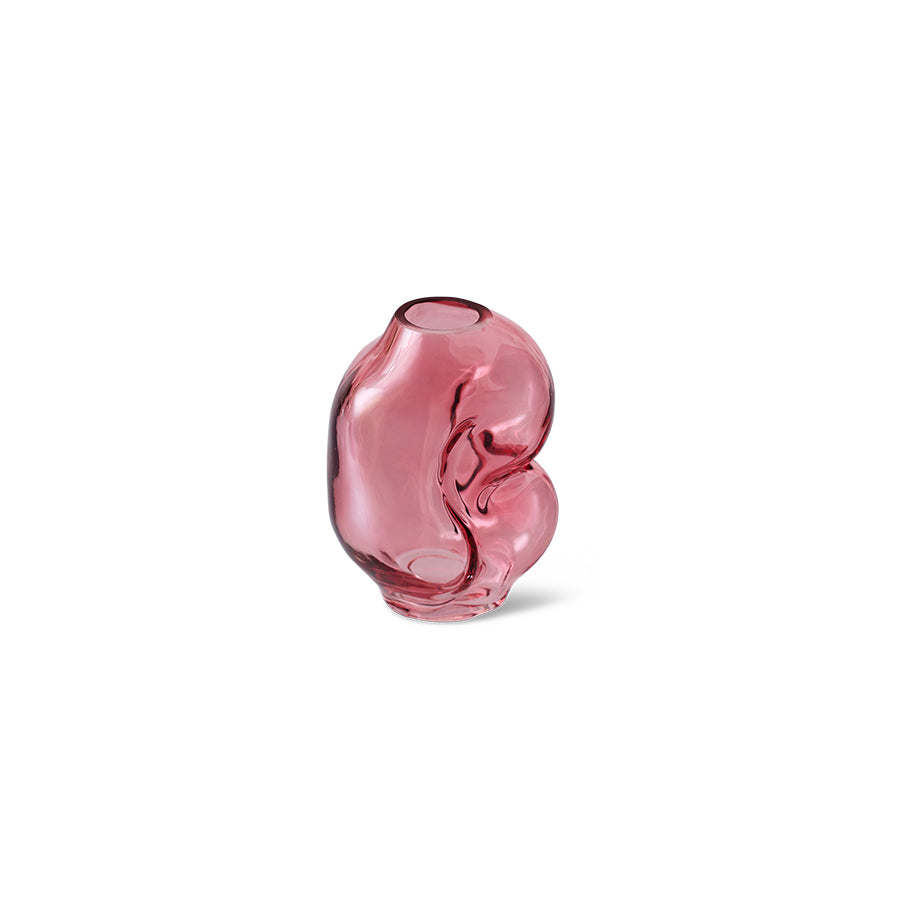 Gleam Glass Small Vase Rose - LEEF mode en accessoires