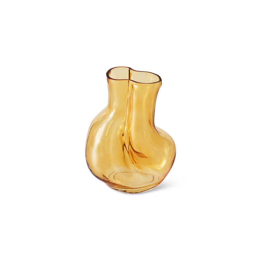 Gleam Glass Vase Amber - LEEF mode en accessoires