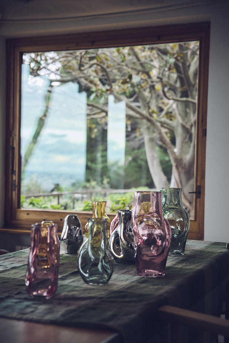Gleam Glass Vase Chrome - LEEF mode en accessoires