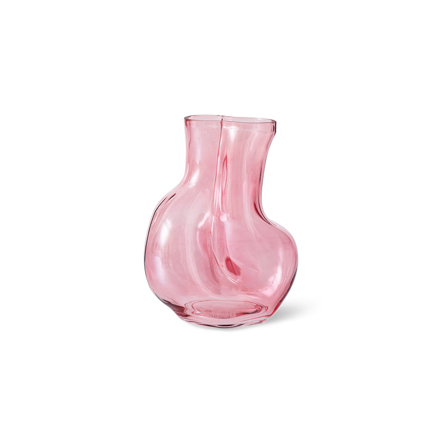 Gleam Glass Vase Rose - LEEF mode en accessoires