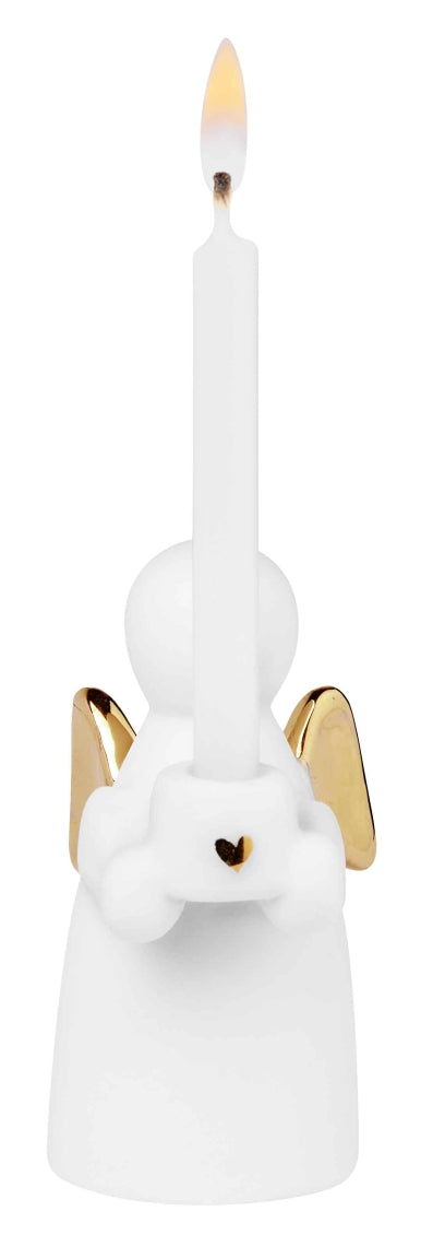 Guardian Angels candle gold Gold