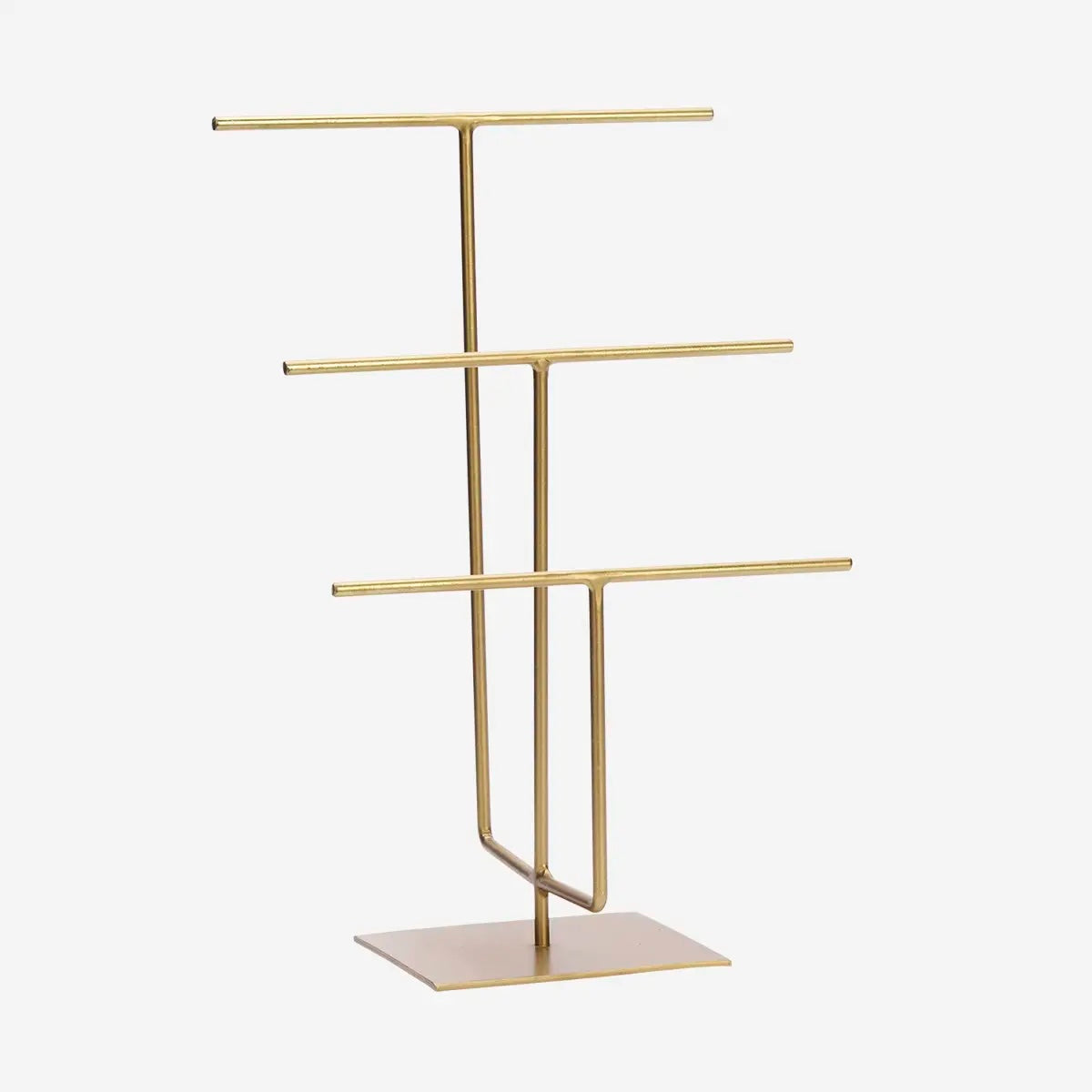 Hand Gorged Jewllery Stand Matt Brass