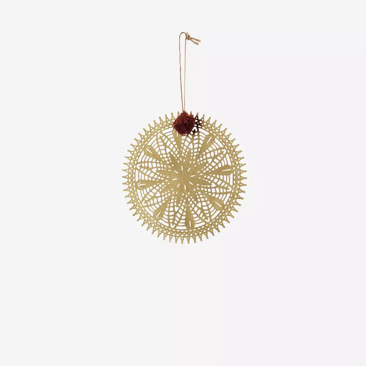 Hanging Iron Ornament D:12cm Gold - LEEF mode en accessoires