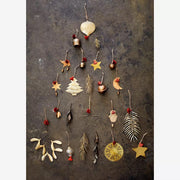 Hanging Iron Ornament D:12cm Gold - LEEF mode en accessoires