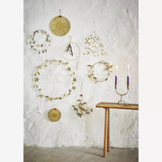Hanging Iron Ornament D:12cm Gold - LEEF mode en accessoires