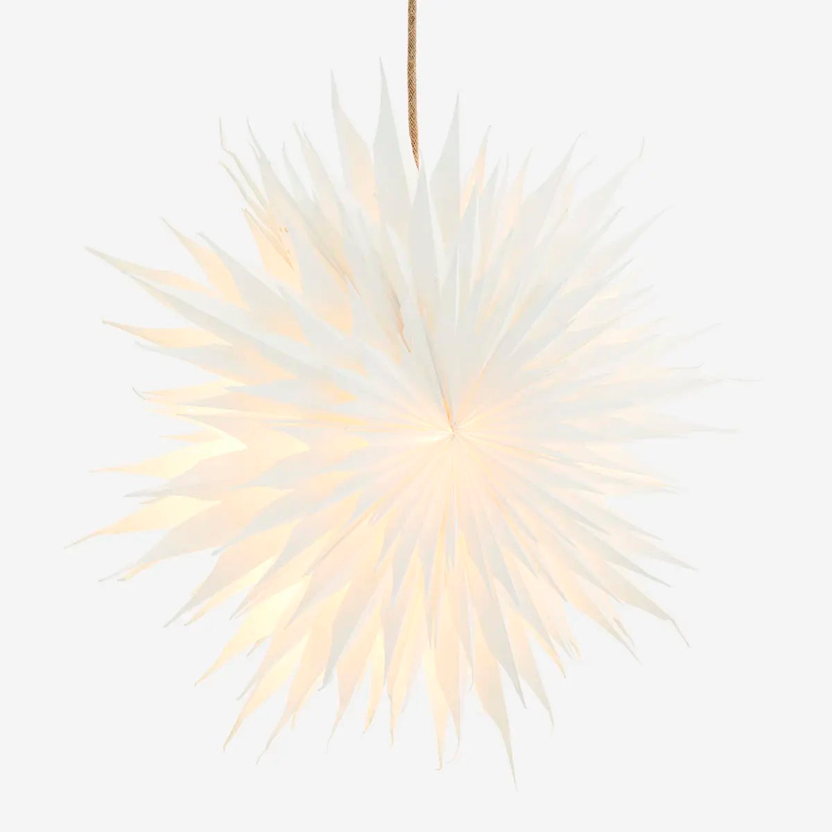 Hanging paper light star White