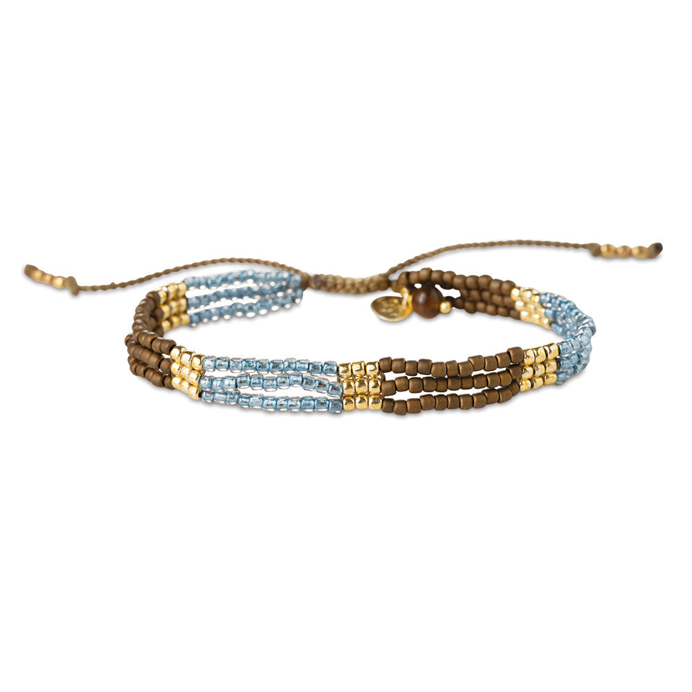 Harmonious Tiger Eye Bracelet Gold Colored Tiger eye