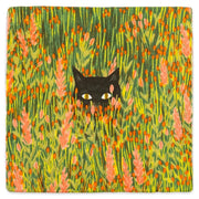 StoryTiles Hide & Seek 10 x 10 tegel met speels verstopmotief in zwart-wit design