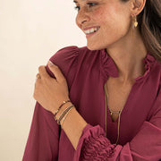 Honor Rose Quartz Bracelet GC Rose quartz - LEEF mode en accessoires