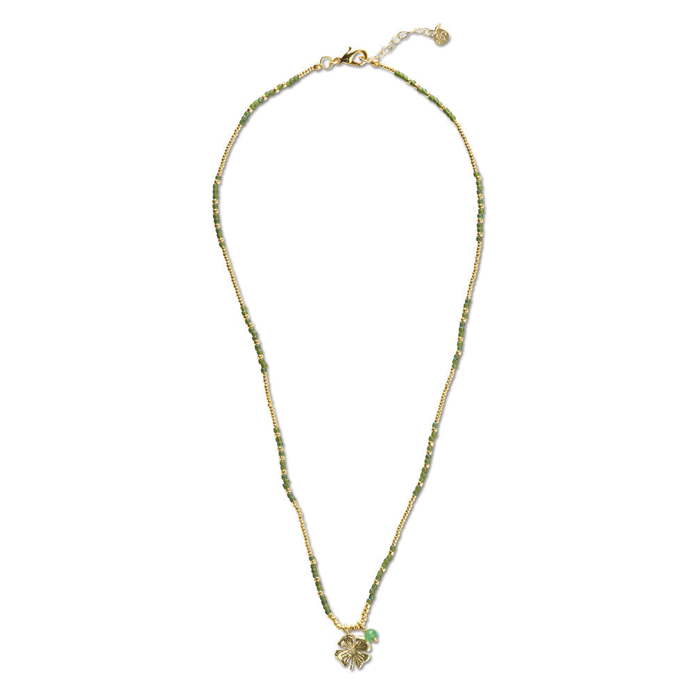 Honored Aventurine Necklace Gold Colored Aventurine - LEEF mode en accessoires