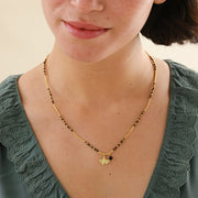 Honored Black Onyx Necklace Gold Colored Black onyx - LEEF mode en accessoires