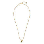 Honored Rose Quartz Necklace Gold Colored Rose quartz - LEEF mode en accessoires