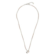 Honored Rose Quartz Necklace Silver d Rose quartz - LEEF mode en accessoires