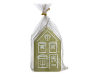 Huis Kerst 5.5x9cm Eucalyptus - LEEF mode en accessoires