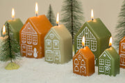 Huis Kerst 5.5x9cm Eucalyptus - LEEF mode en accessoires