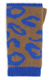 Luxe blauwe IAELINA wollen wanten van ICHI met nautische details en zachte voering, perfect voor koude dagen.