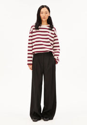 Armed Angels ICONIC A FRANKAA BOLD sweatshirt in onbedekt, velvet rood met ronde hals en comfortabele pasvorm