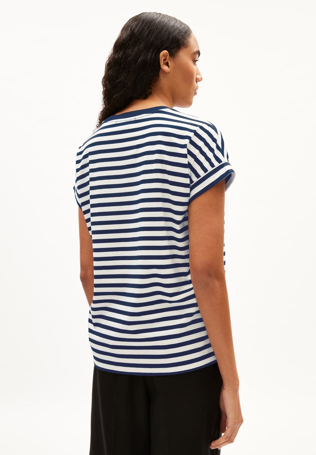 IDAARA STRIPES 2884 white-faded indigo