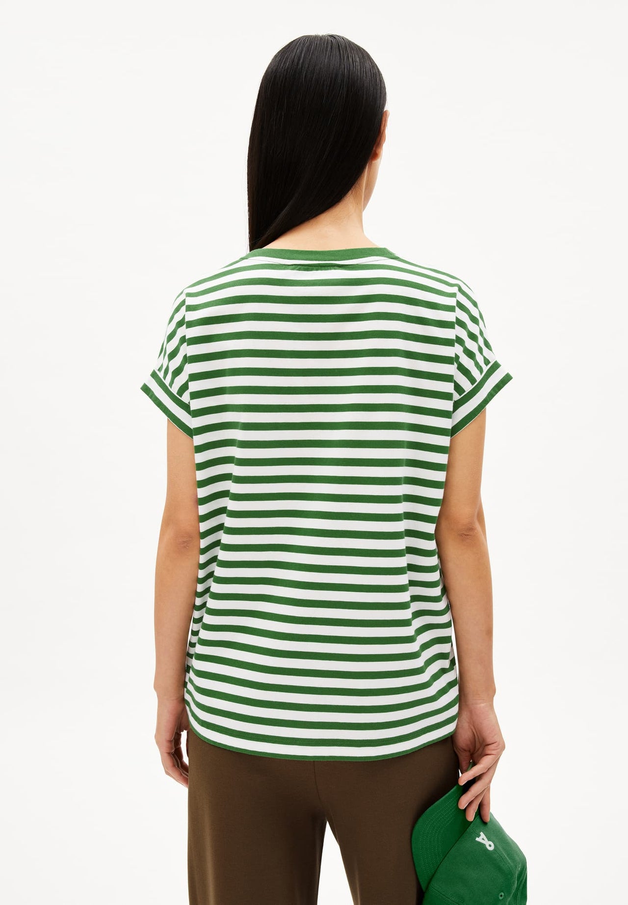 IDAARA STRIPES 2908 White-ivy green