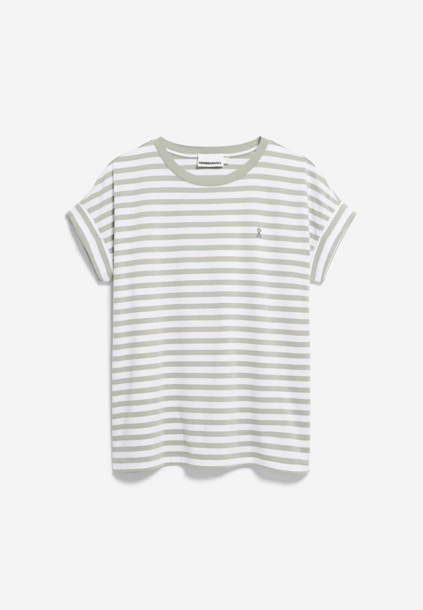 IDAARA STRIPES 3090 White-seagreen - LEEF mode en accessoires
