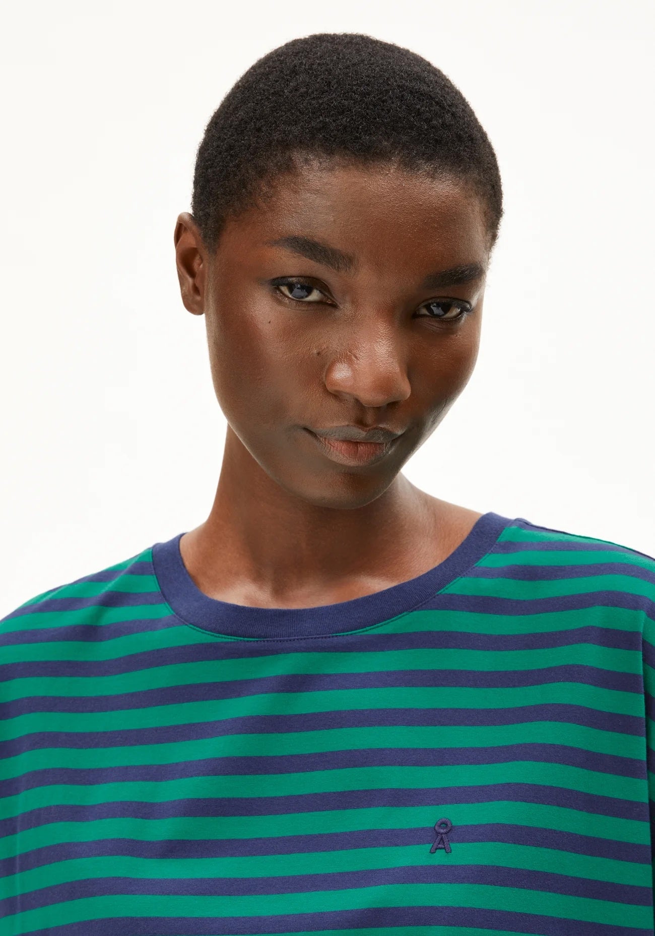 IDAARA STRIPES 3357 Emerald Green-Blue Noon - LEEF mode en accessoires