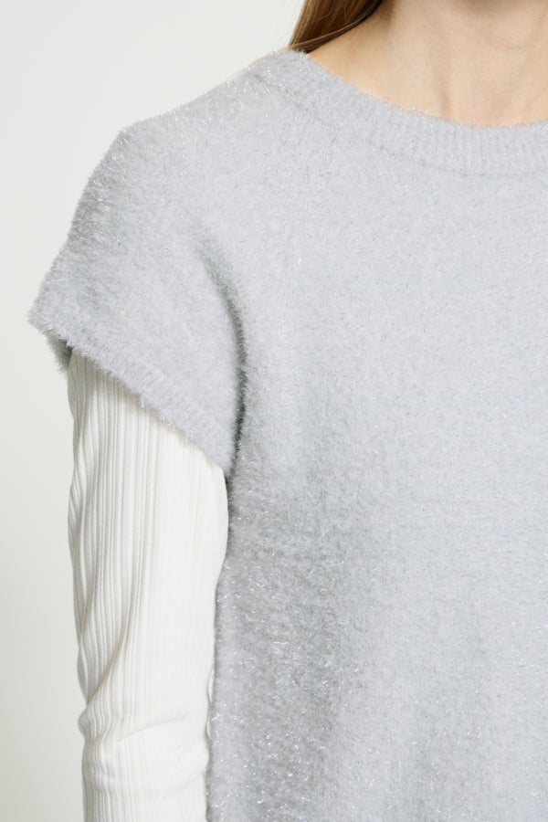 ICHI IHANELES SS 10111 Cloud Dancer top in wit, luchtig model met korte mouwen