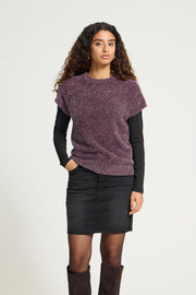 ICHI IHANELES SS 191619 Fudge dameskleding in effen fudgekleurige uitvoering