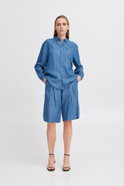 IHBECCOS SHO 201166 Blue Pinstripe - LEEF mode en accessoires