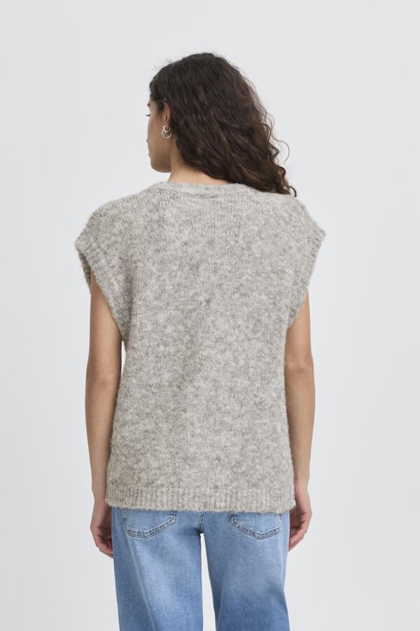 IHBELABLUE WA 200317 light grey melange - LEEF mode en accessoires