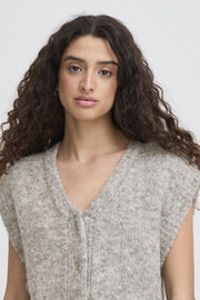 IHBELABLUE WA 200317 light grey melange - LEEF mode en accessoires