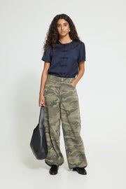 ICHI IHCARMOCA bomberjack 900023683 in camogroen met camouflageprint