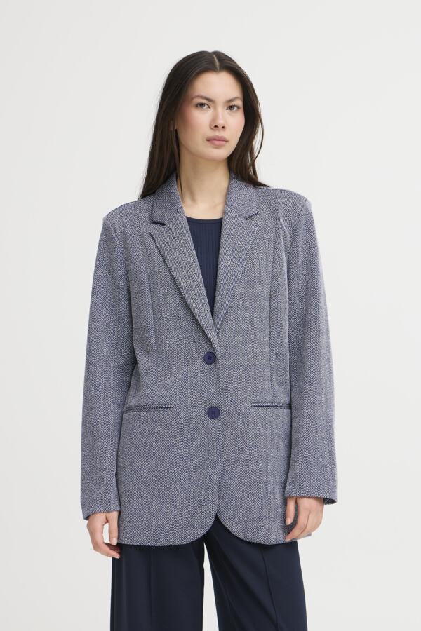 IHKATE JACQUARD OVERSIZE BL 900000478 Patriot Blue