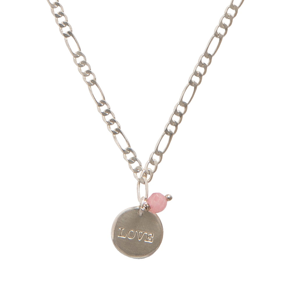 Idol Rose Quartz Necklace SP Rose quartz - LEEF mode en accessoires