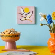 Decoratief tegeltje met de tekst 'If I had Wings to Fly' van StoryTiles, 10x10 cm, met kleurrijk ontwerp en vogelillustraties.