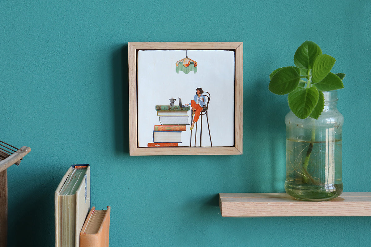 Decoratieve tegel van 10x10 cm van StoryTiles met tekst 'I got this', zichtbaar op de afbeelding.
