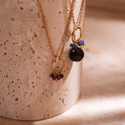 Illusion Black Onyx Lapis Lazuli Necklace GP Black onyx - LEEF mode en accessoires