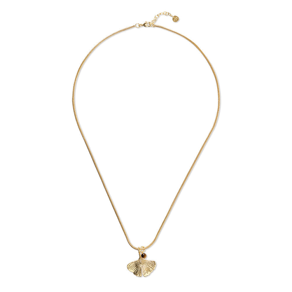 Imagine Tiger Eye Necklace Gold Plated Tiger eye - LEEF mode en accessoires