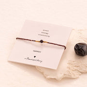 Iris Card Garnet Bracelet GC - LEEF mode en accessoires