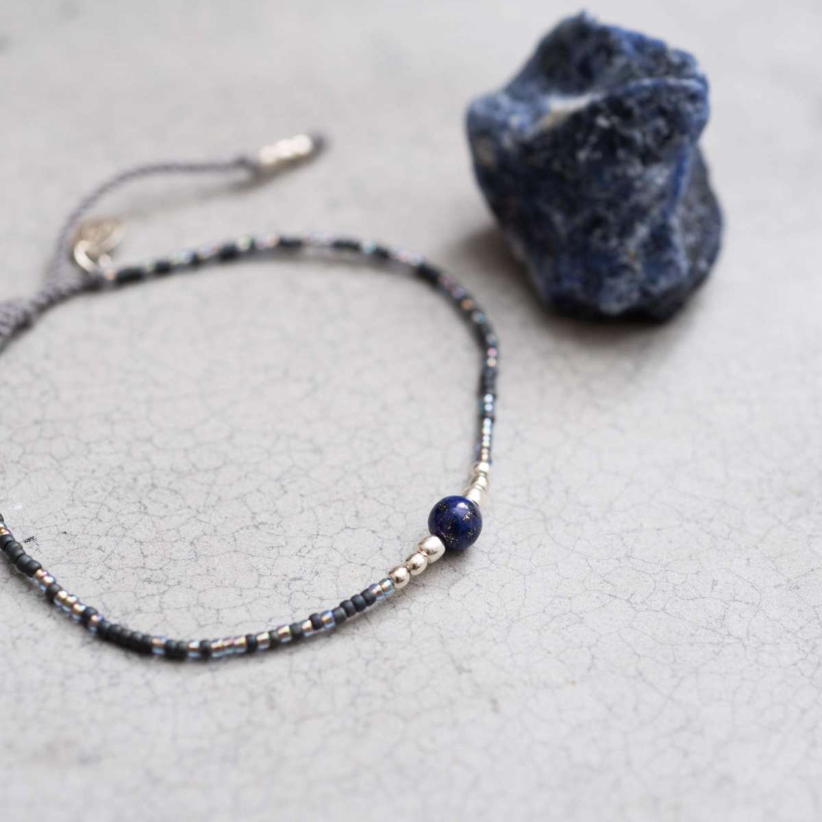 Iris Lapis Lazuli Silver Bracelet Lapis Lazuli - LEEF mode en accessoires