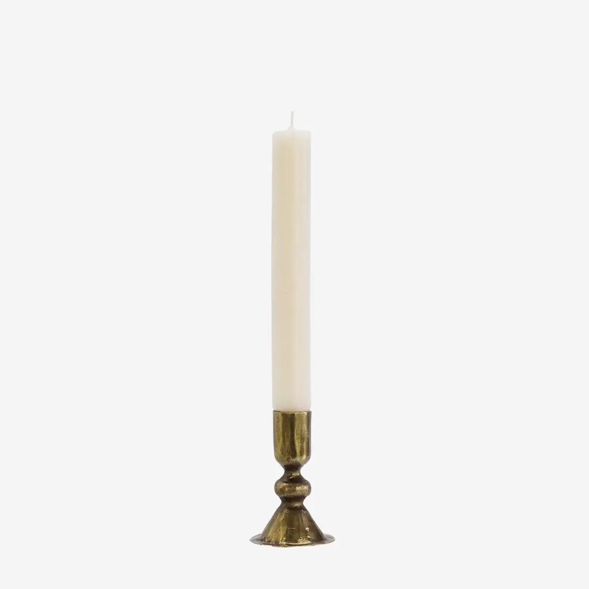 Iron Candle Holder H:9cm Ant. Brass - LEEF mode en accessoires