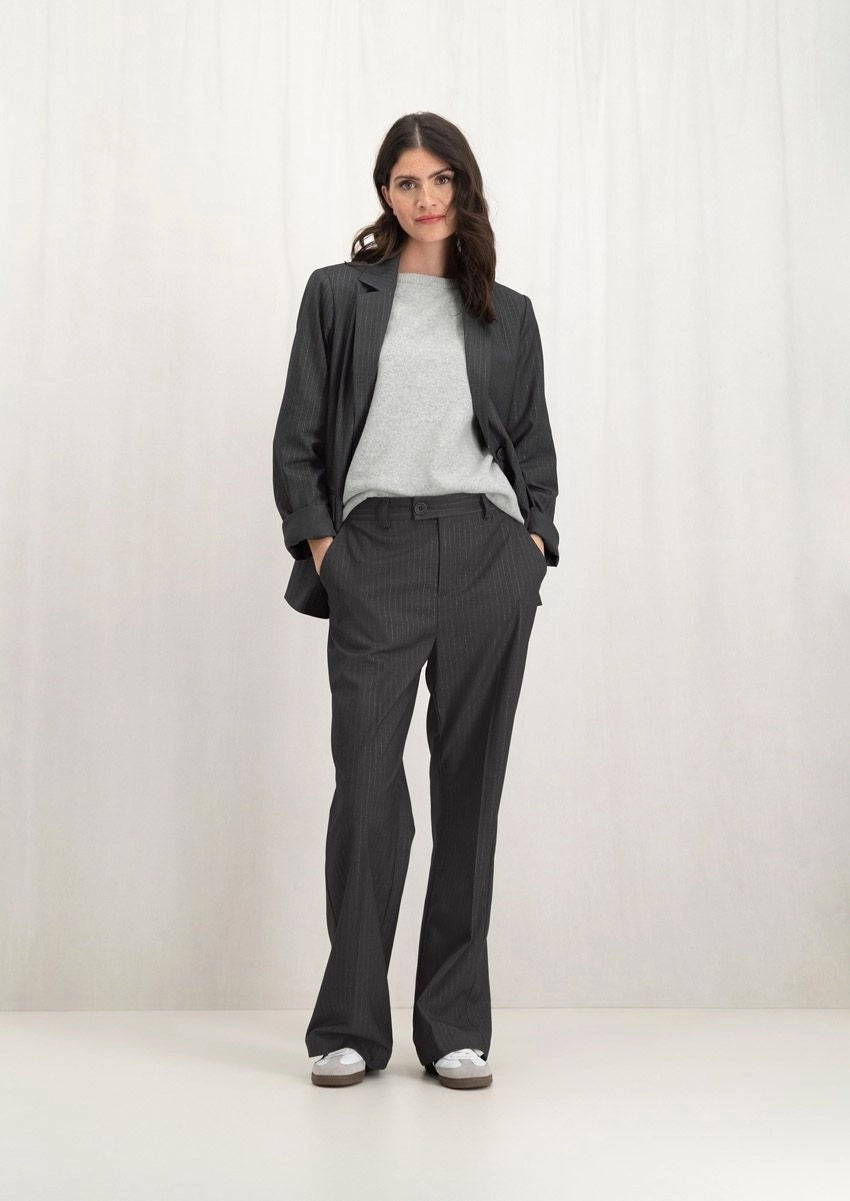 JENNA PANTS 5218 Dark grey stripe