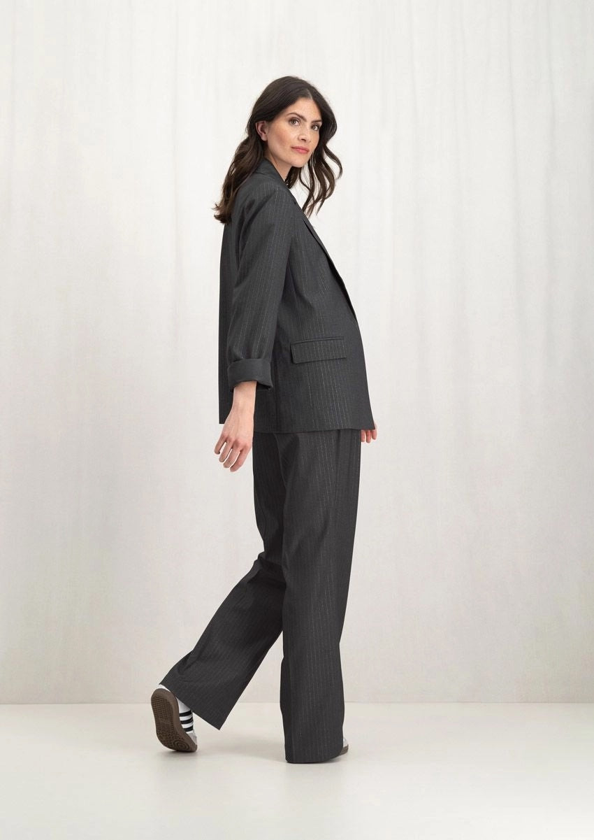 JENNA PANTS 5218 Dark grey stripe