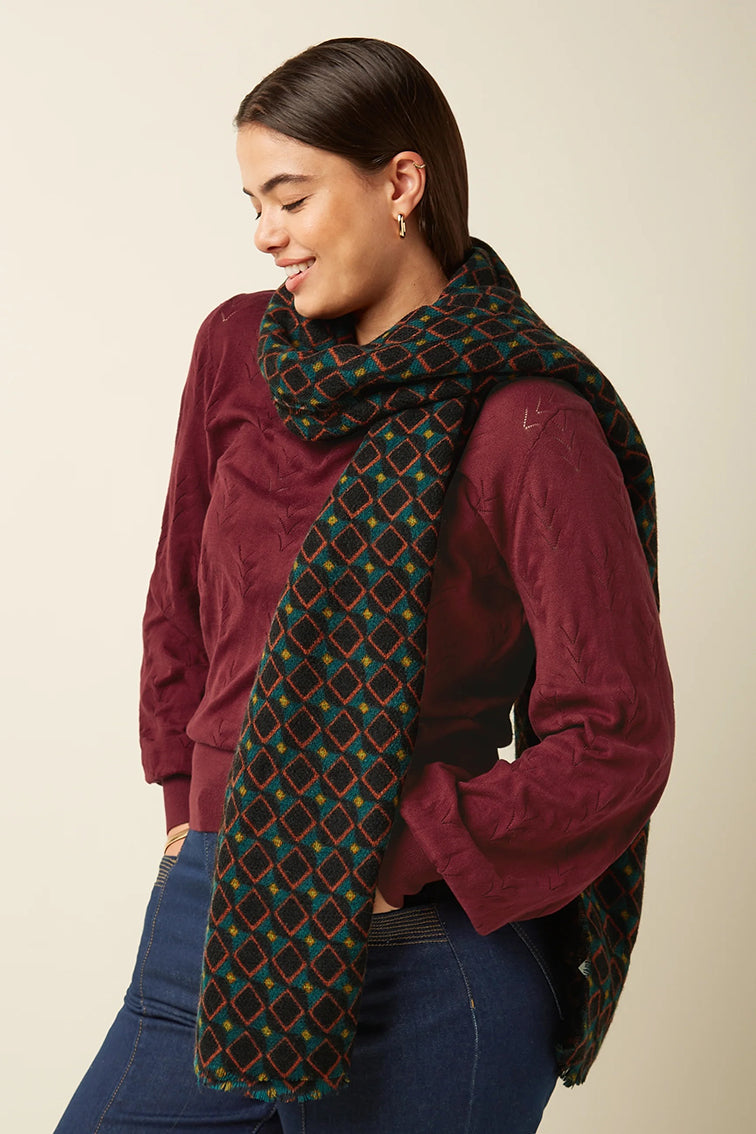 Jazzy scarf  001 Black - LEEF mode en accessoires