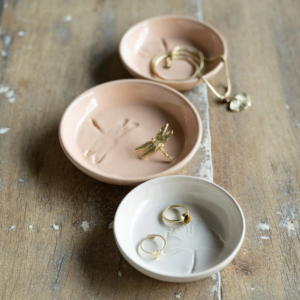 Jewelry Dish Small Ginkgo Natural Natural - LEEF mode en accessoires