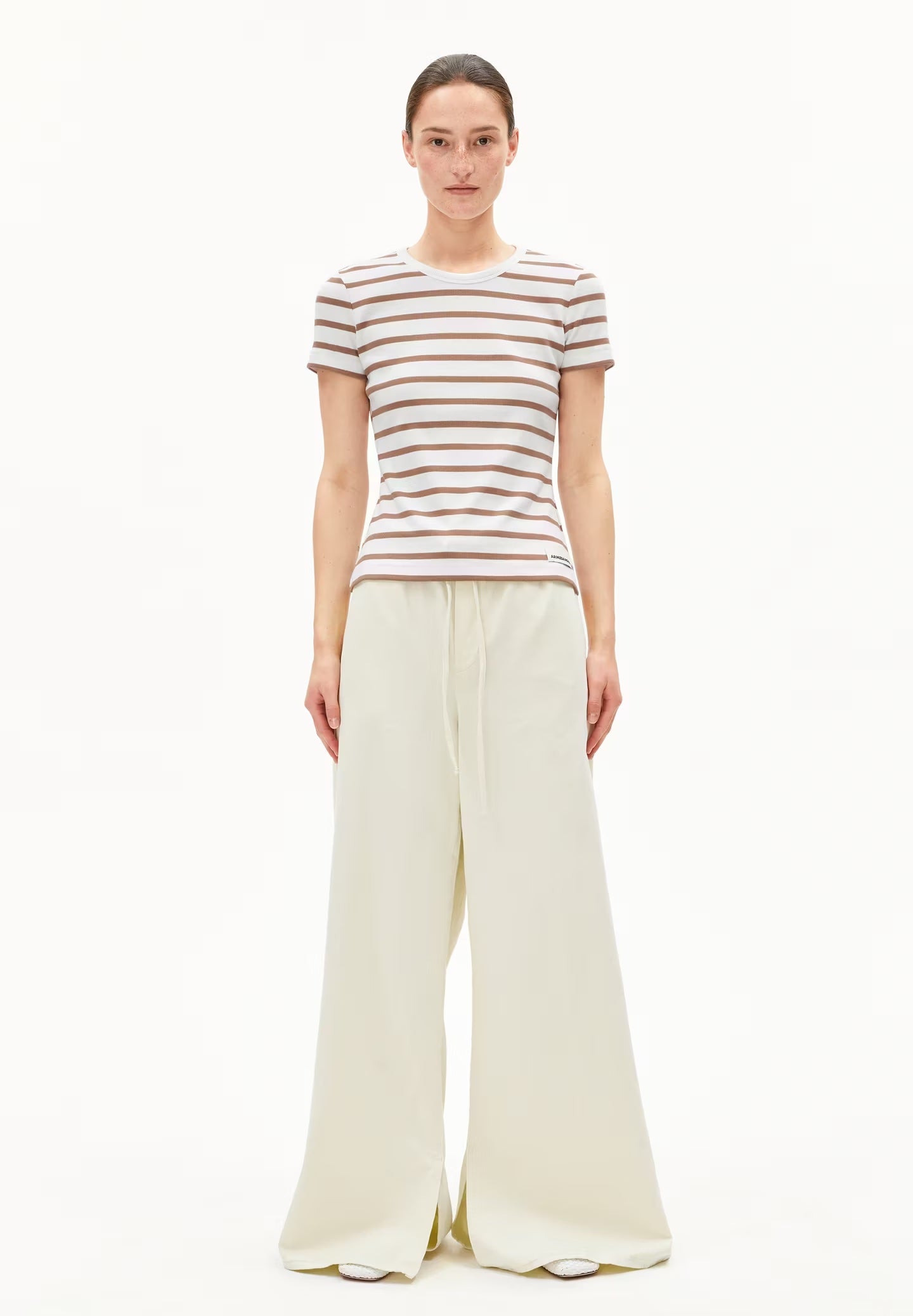 KARDAA STRIPES 3094 White-Pale Umber - LEEF mode en accessoires