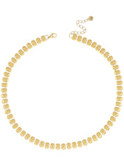 KETTING MET VERGULDE RECHTHOEK SCHAKELS goud - LEEF mode en accessoires