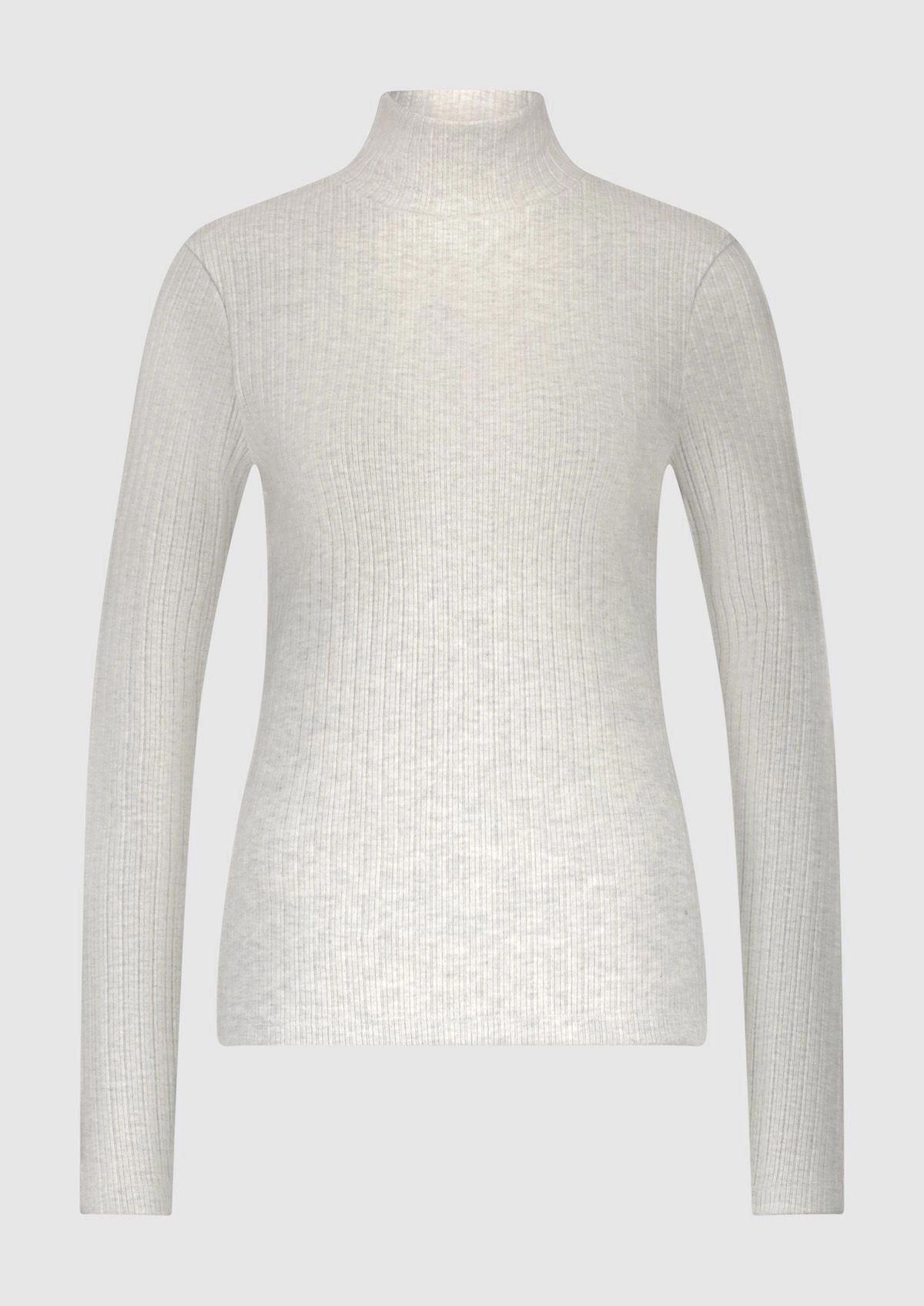 Kaia Top 4587 Light grey melange - LEEF mode en accessoires