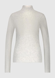 Kaia Top 4587 Light grey melange - LEEF mode en accessoires