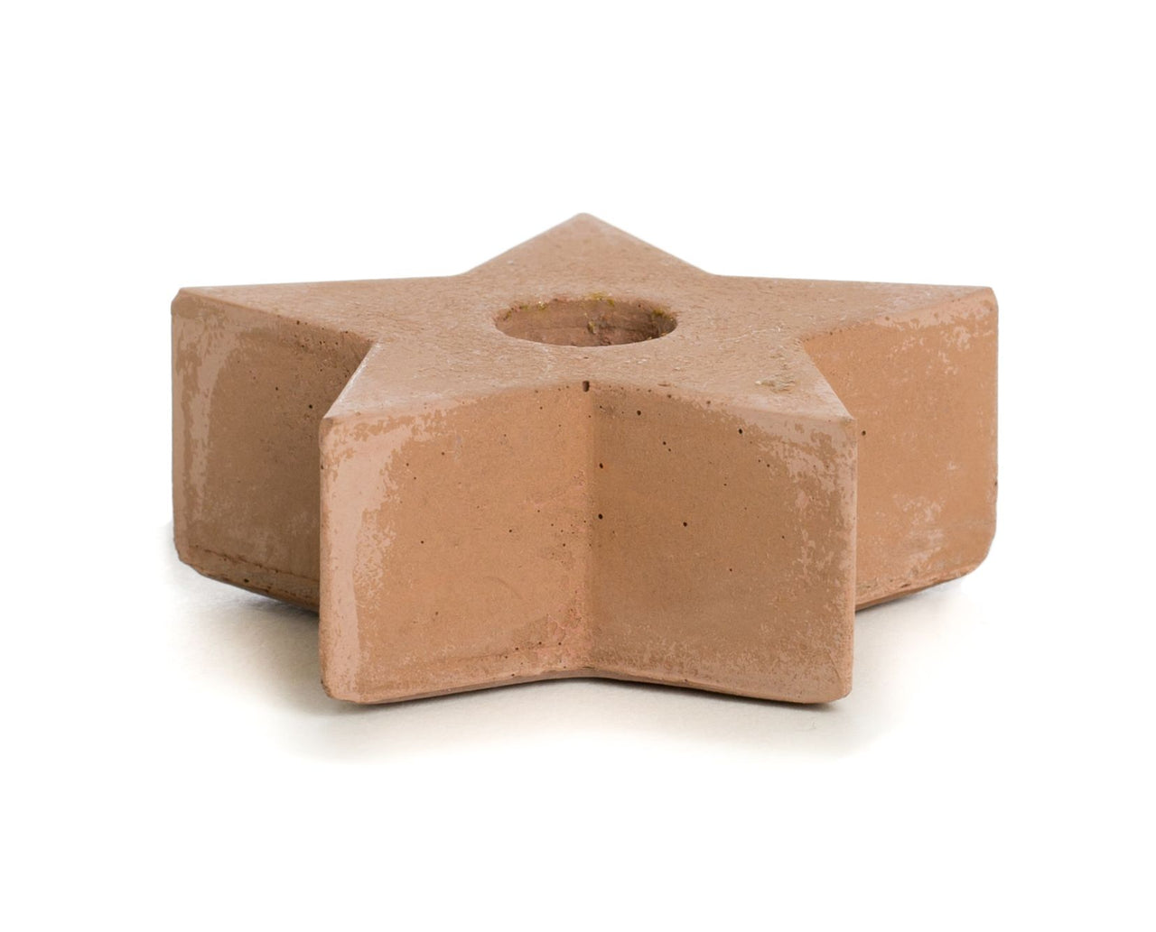 Kandelaren Concret Star Terracotta Terracotta